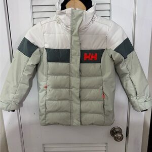 Helly Hansen Insulated Jacket in White and Green